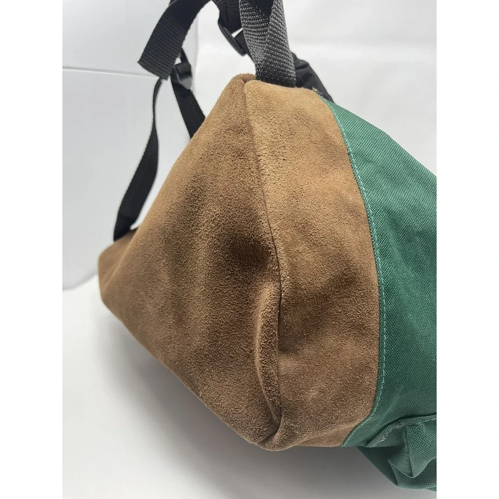 Vintage Embroidered Moosehead Canadian Lager Beer‎ Backpack, Leather Bottom